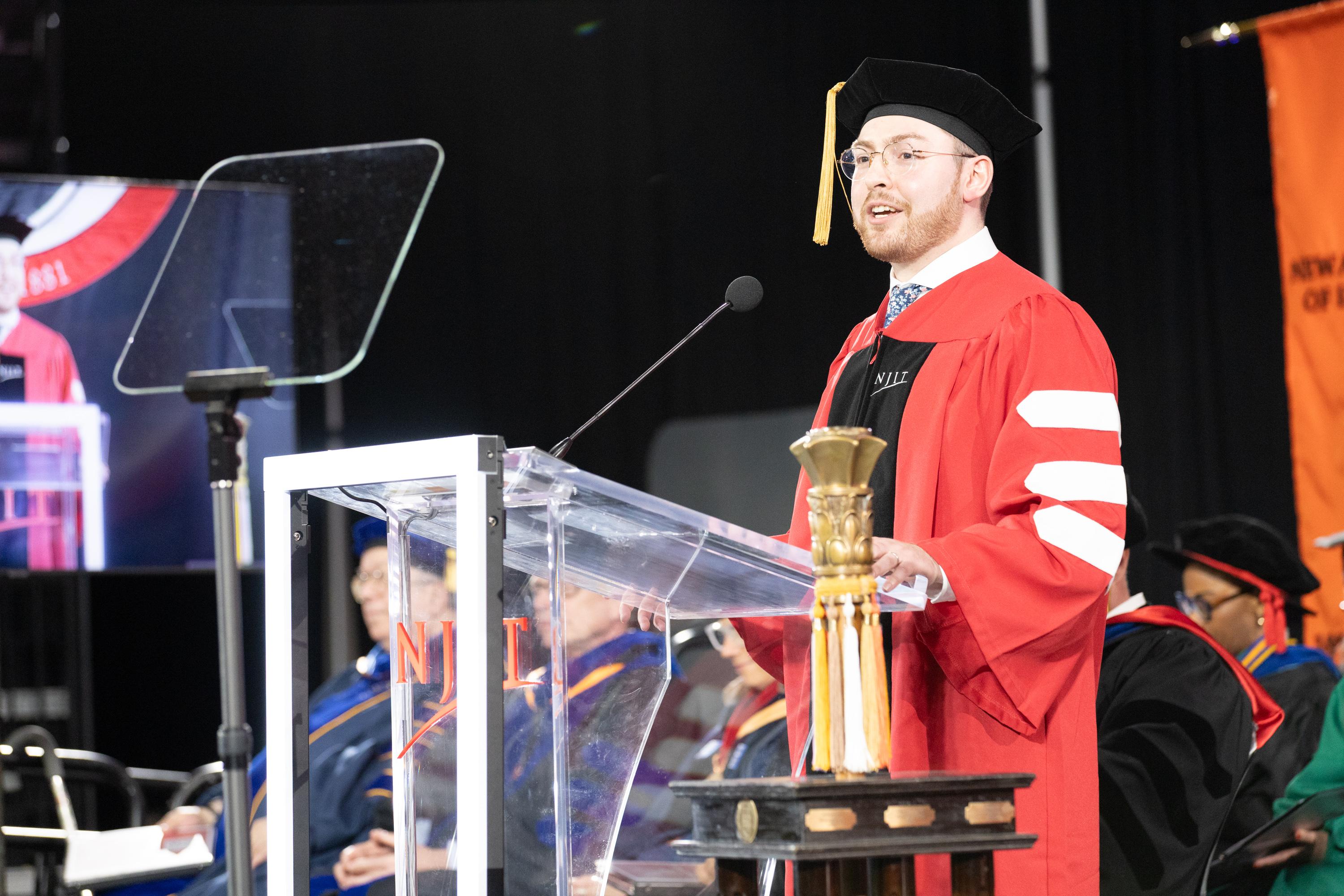 Ph.D. student speaker Oliver Alvarado Rodriguez