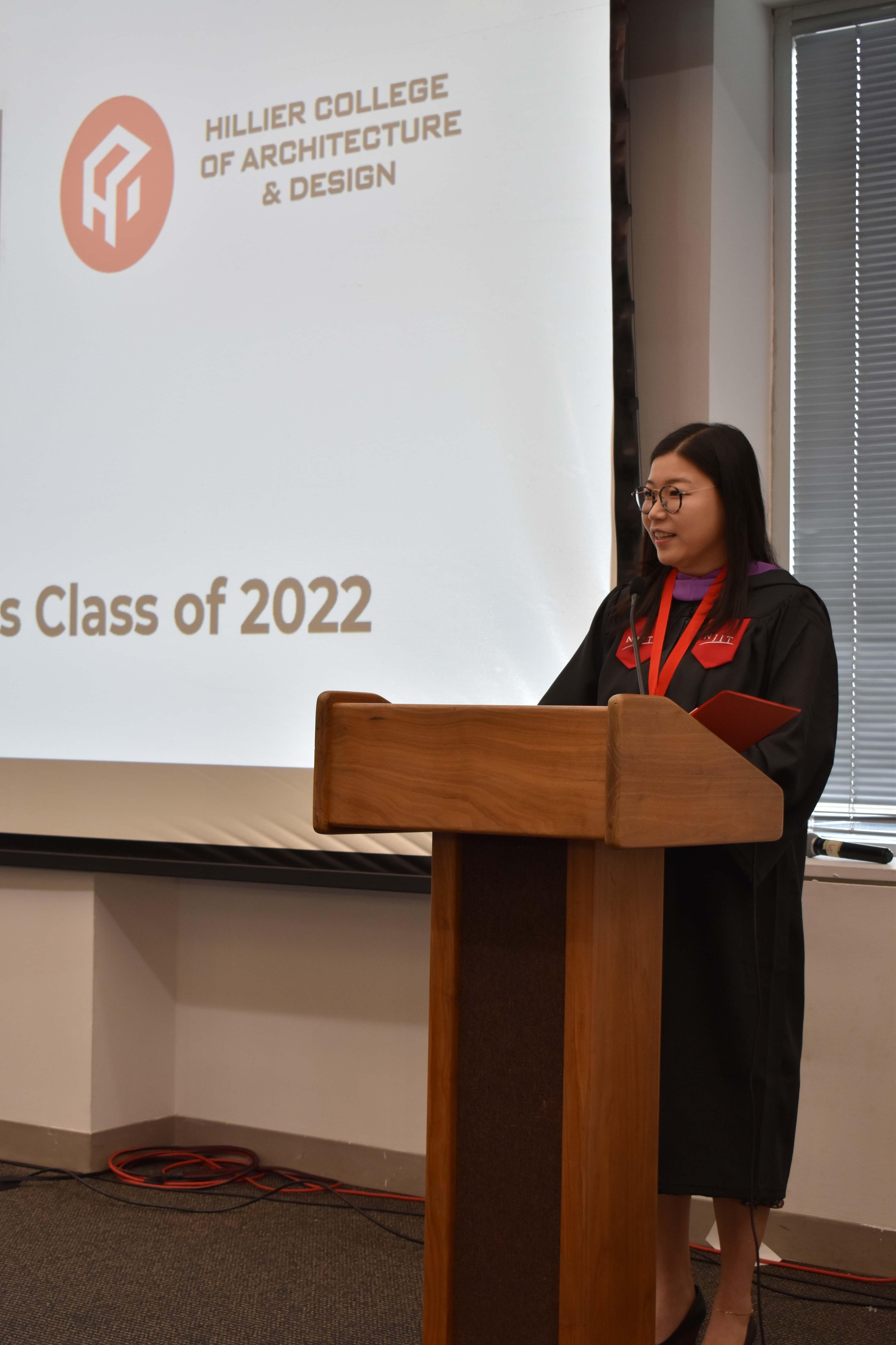 Okyhun des Lauriers-distinguished student speaker