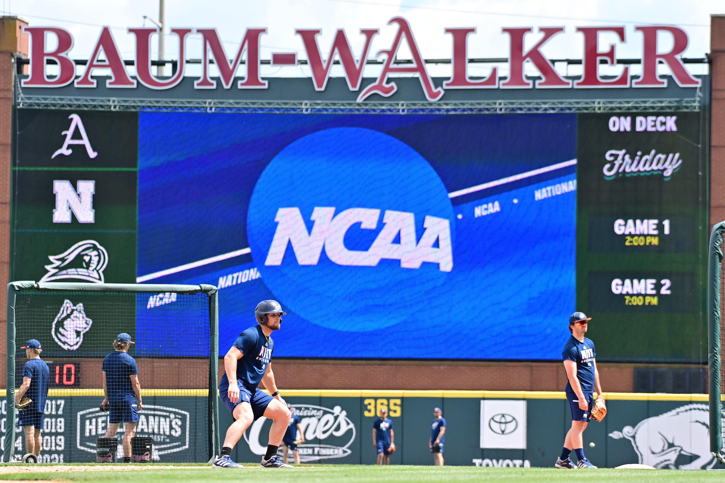 The baseball team continues play on Friday, June 4, in Fayetteville, Ark.