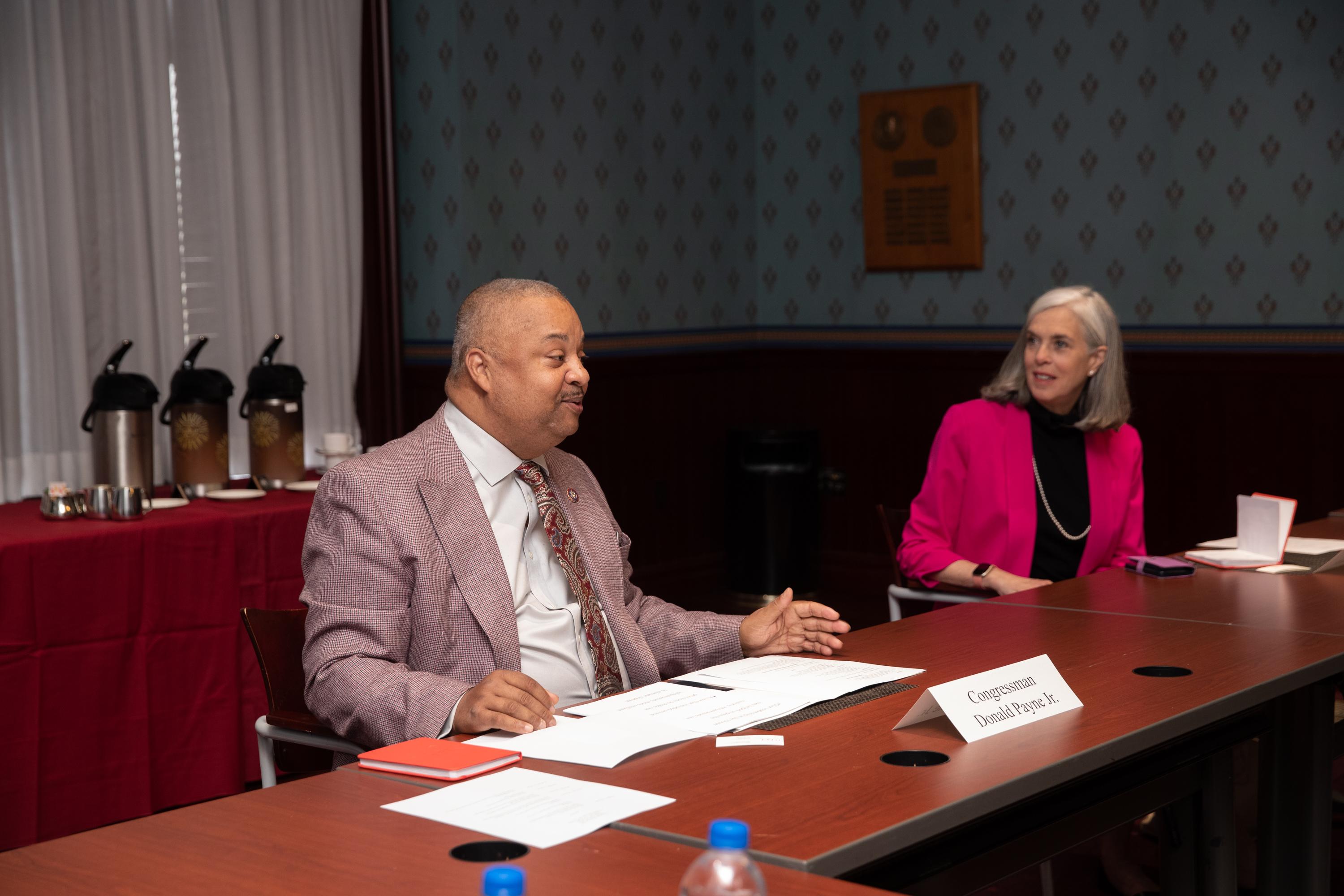 Donald Payne, Jr., chairs the subcommittee on Railroads, Pipelines and Hazardous Materials and commended NJIT’s support in infrastructure and supply chain research.