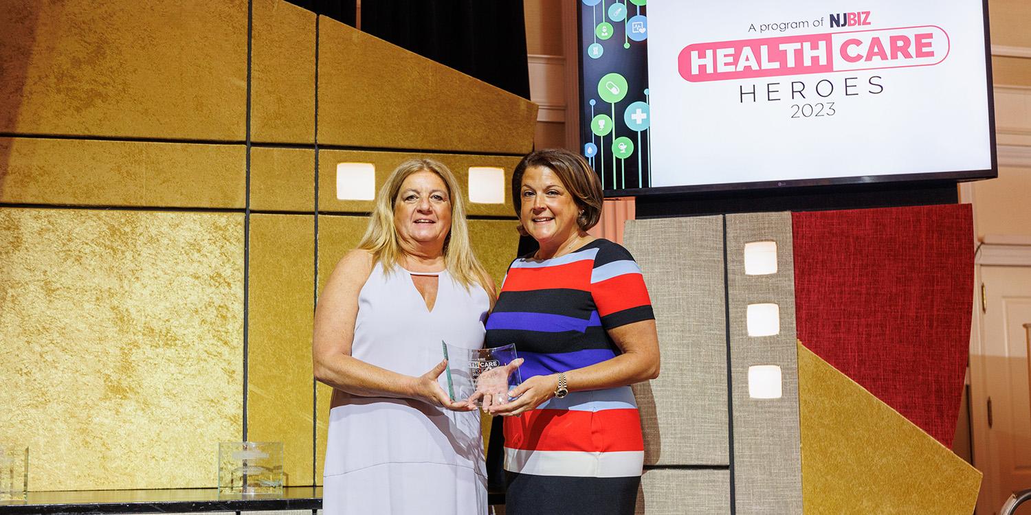 Jennifer D'Angelo (R) leads NJII's Healthcare Division. 
