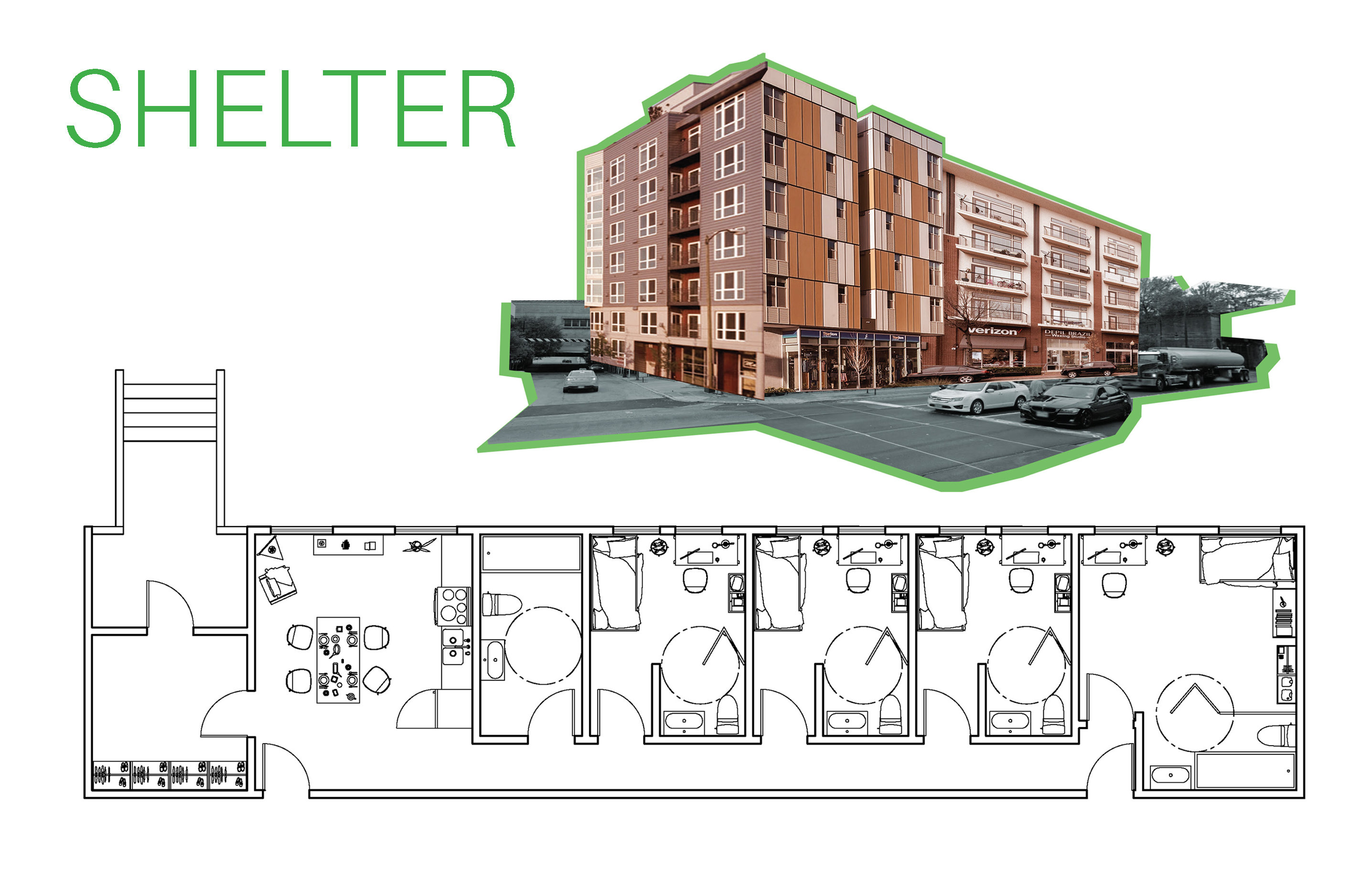 Housing Units For Displaced and Unhoused Persons by Nicolas Arango