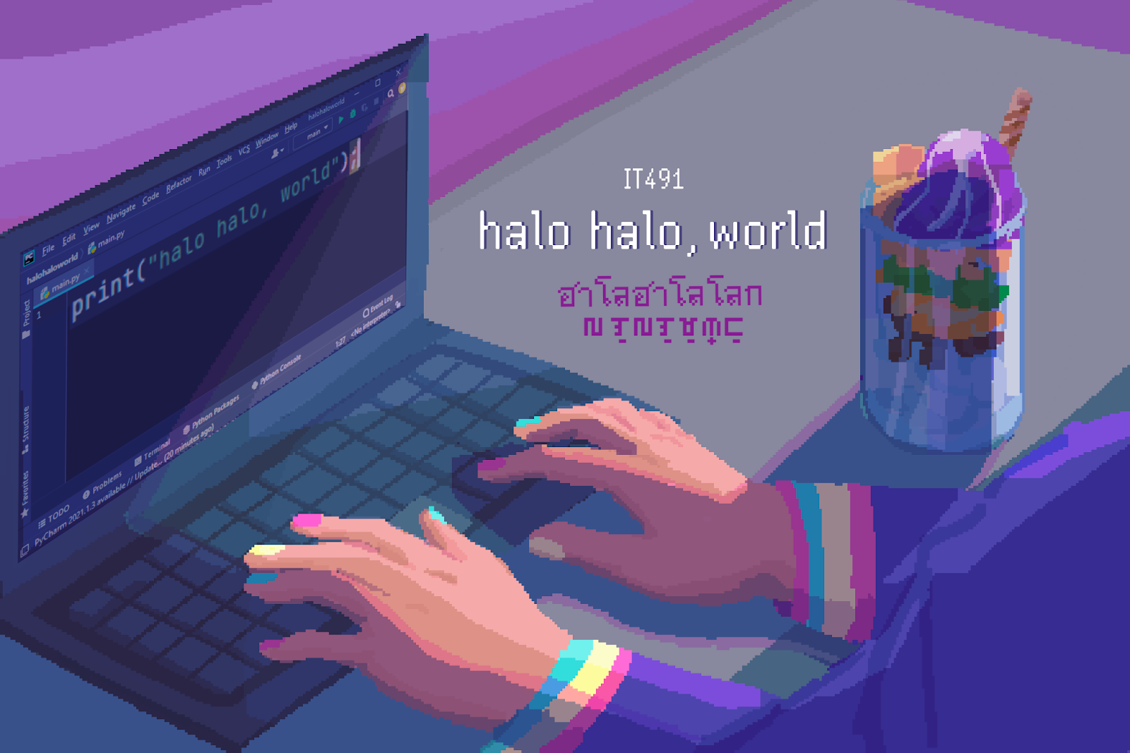For my CS/IT 491 capstone, our team came up with a videogame startup. We pitched and developed 
