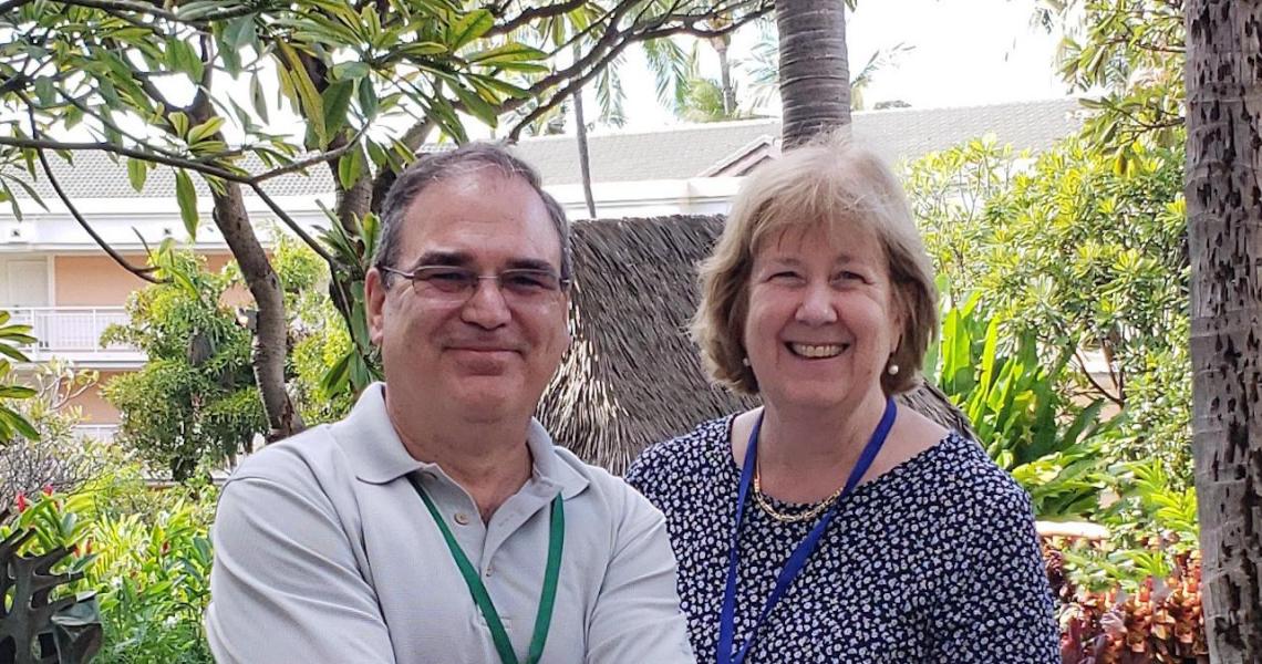 Cesar Bandera and Ellen Thomas