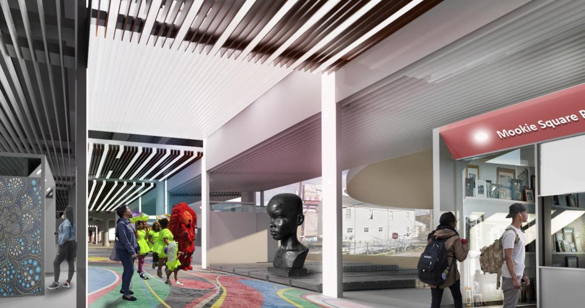 Rendering from the Claiborne Innovation District project