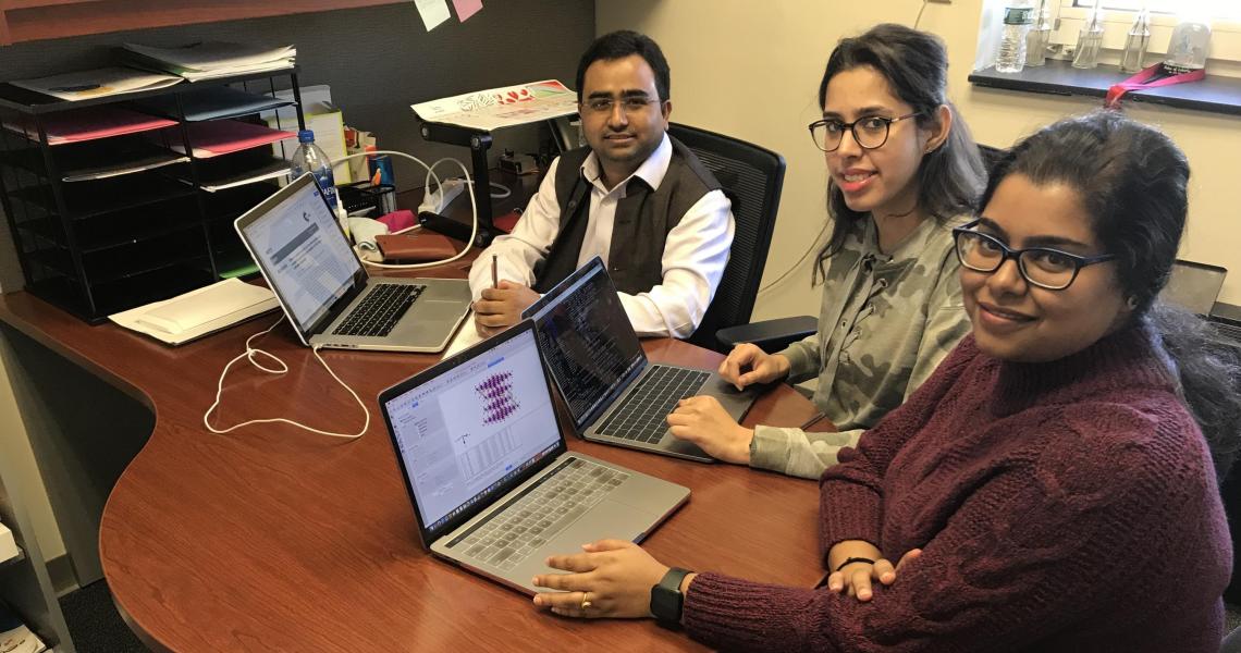 Dibakar Data and his research team at NJIT