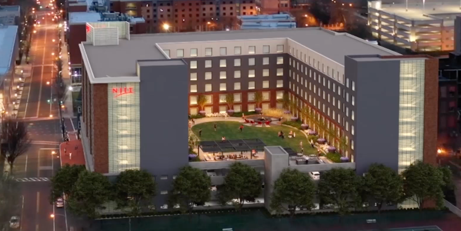 Rendering of soon-to-be completed Maple Hall